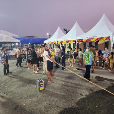 การแข่งขันกีฬาพื้นบ้านในงานเทศกาลสงกรานต์บ้านบ่อพลอย