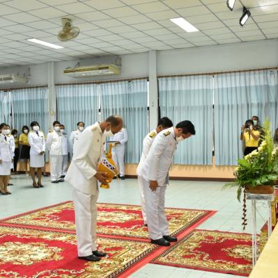 พิธีวางพานพุ่มวันเฉลิมพระชนมพรรษา พระบาทสมเด็จพระปรเมนทรรามาธิบดีศรีสินทรมหาวชิราลงกรณ พระวชิรเกล้าเจ้าอยู่หัว 28 กรกฎาคม 2563